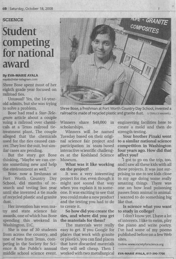 Fort Worth Star-Telegram article